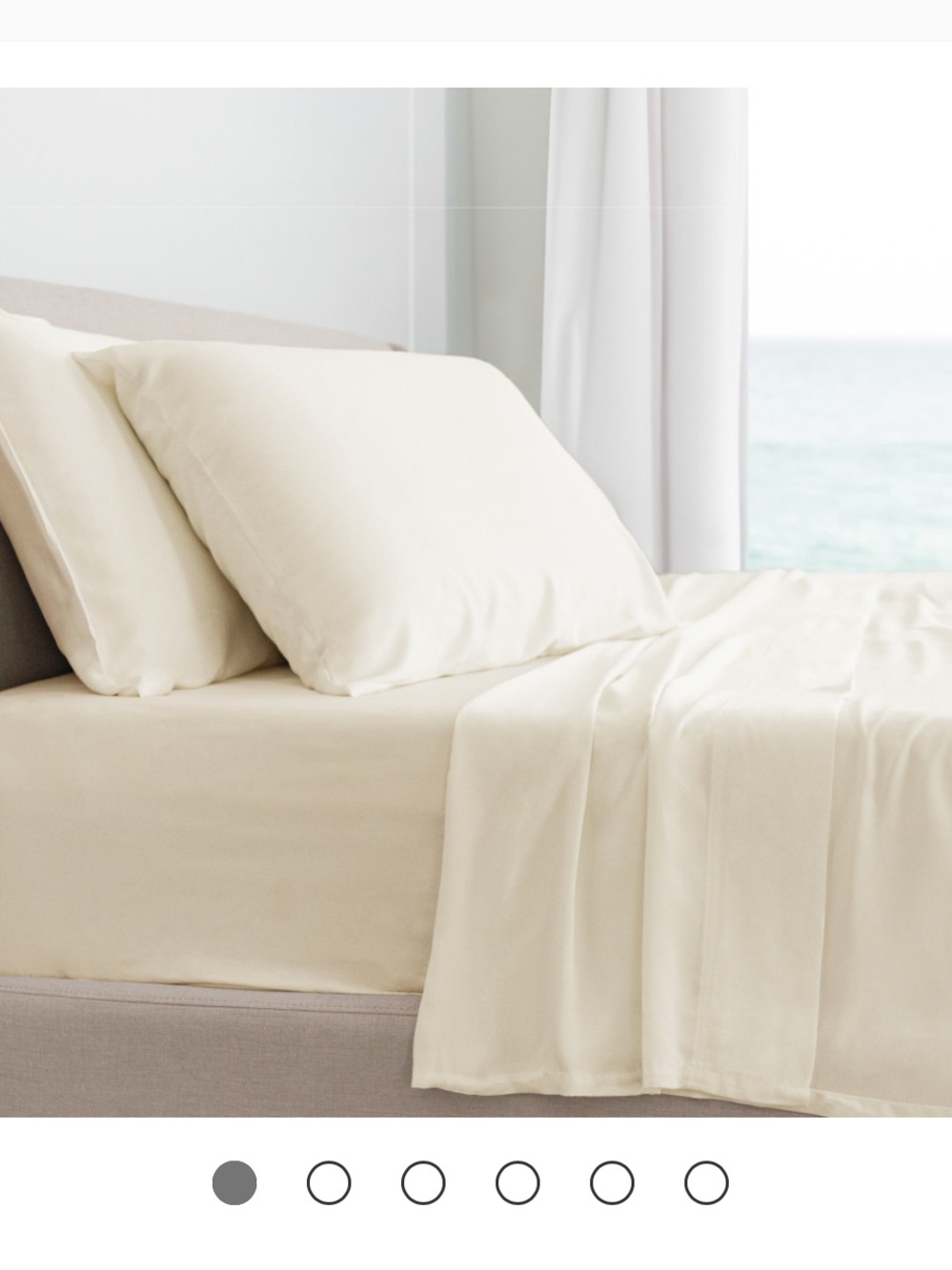 Cariloha Split King Sheets Ivory